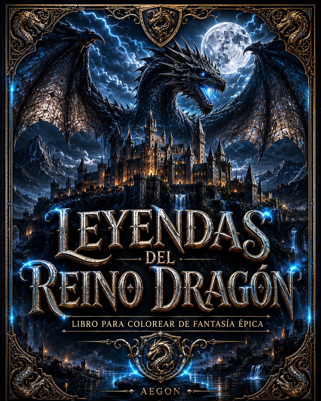 Ilustración del dragón guardián del reino de AEGON